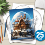 Snowball Fairy House Mushrooms